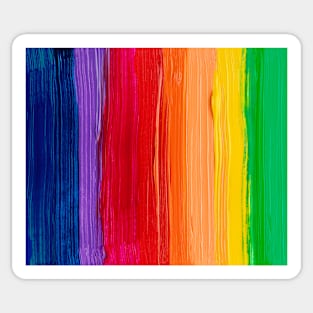 Painted Rainbow Colors Sticker